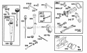 Oil Fill Oil Gard Diagram and Parts List for 221432-0145-05  Briggs and Stratton Engine